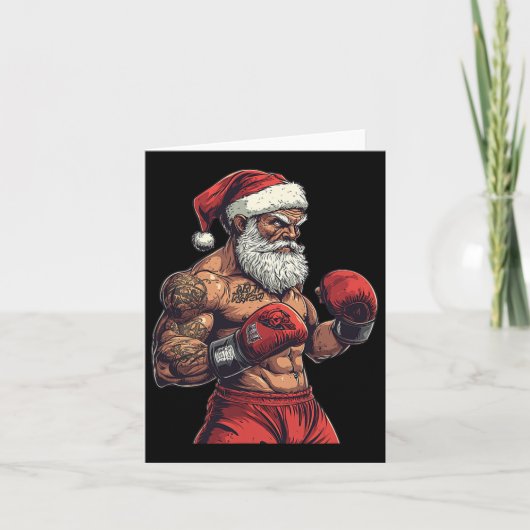 Carte Boxe Et Mixed martial art Du Père Noël - Boxe De N (Devant)