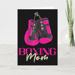 Carte Boxe féminine Maman Boxeur Gants de boxe Kickboxin