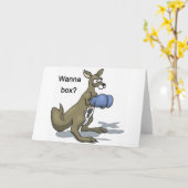 Carte Boxe Kangaroo (Fleur jaune)