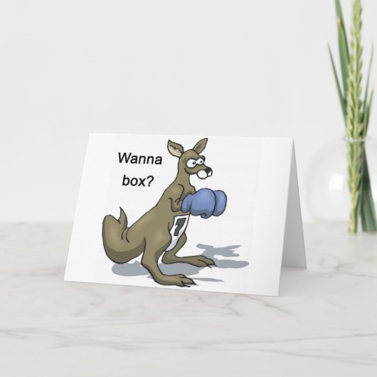Carte Boxe Kangaroo (Devant)