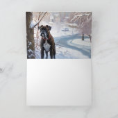 Carte Boxe Laisser Neige Noël (Intérieur)