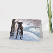 Carte Boxe Laisser Neige Noël (Devant)