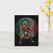 Carte Boxe mexicaine (Fleur jaune)