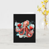 Carte Boxe Octopus Lover Ocean Sea Creature Boxer Kick (Fleur jaune)