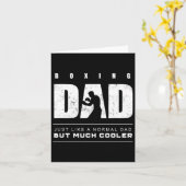 Carte Boxe papa Boxe (Fleur jaune)