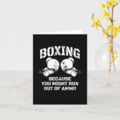 Carte Boxe Parce Que Vous Risquez D'Être À Court D'Ammo (Fleur jaune)