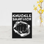 Carte Boxe Pointe Poignée Knuckle Boxer (Fleur jaune)