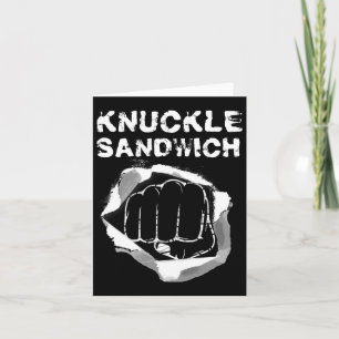 Carte Boxe Pointe Poignée Knuckle Boxer