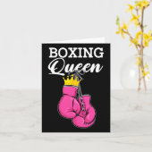 Carte Boxe Queen Boxer Joueur Sport Lover Boxer (Fleur jaune)