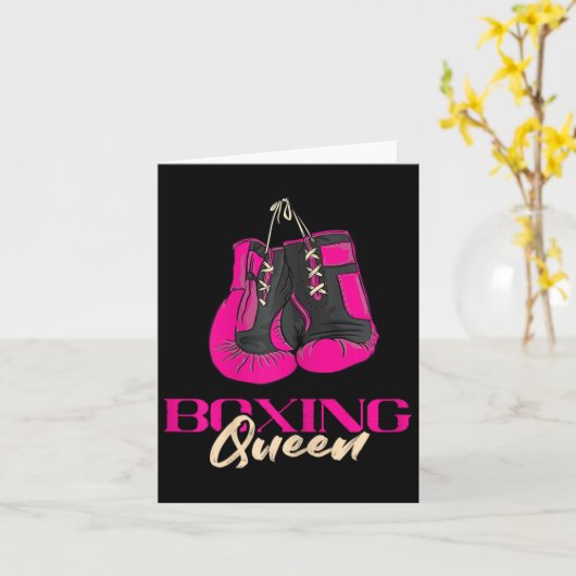 Carte Boxe Queen Kickboxer Kickboxer Gants de boxe Bo (Fleur jaune)