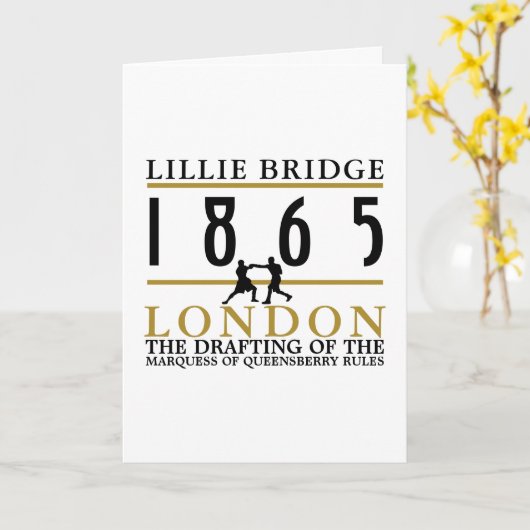 Carte Boxe, Queensberry Rules (Fleur jaune)