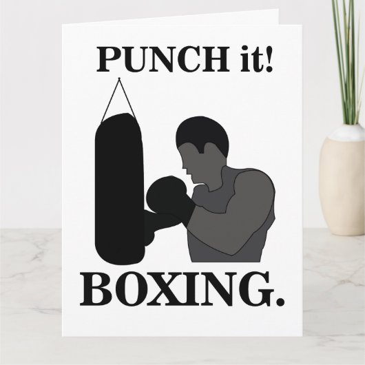 Carte Boxe Sport Punch It Boxe (Devant)
