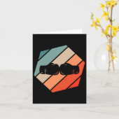 Carte Boxe style rétro Vintage (Fleur jaune)