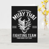 Carte Boxe thaïlandaise Muay Thai Kickboxing (Fleur jaune)