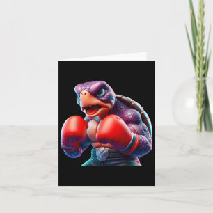 Carte Boxe Tortoise Boxer Kickboxer Mixed martial art Fi