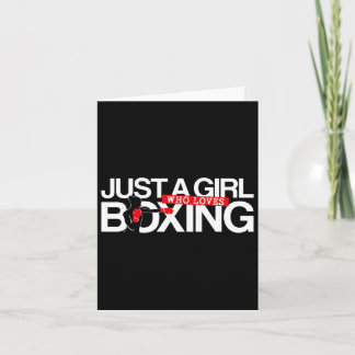 Carte Boxe Vintage Juste Une Fille Qui Aime Boxer
