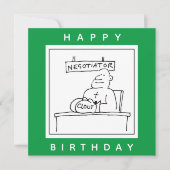 Carte Boxer à un bureau a de l'influence sur les gants d (Devant)