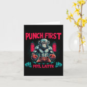 Carte Boxer Aller Ape Punch Premier Boxing Singe (Fleur jaune)