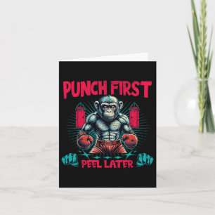 Carte Boxer Aller Ape Punch Premier Boxing Singe