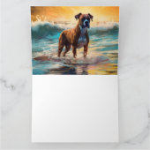 Carte Boxer Beach Surfing Peinture (Intérieur)