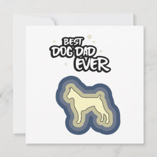 Carte Boxer Bleu Meilleur Chien Papa Jamais Je Te Malheu