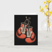 Carte Boxer Boxer American traditionnel Tattoo Art Flash (Fleur jaune)