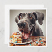 Carte Boxer, Boxer Anniversaire Invitation (Devant / Derrière)