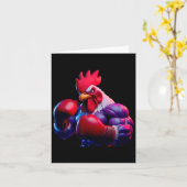 Carte Boxer Boxer Kickboxer Mixed martial art Combat (Fleur jaune)