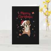 Carte Boxer Dog Christmas Snow Winter Animals Dogs (Fleur jaune)