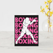 Carte Boxer Femmes Filles Enfants 1 (Fleur jaune)