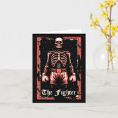 Carte Boxer Fighter - Sparring Gants Boxer Skeleton Ta (Fleur jaune)