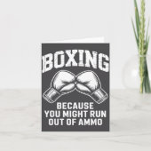 Carte Boxer Funny Quote  (Devant)