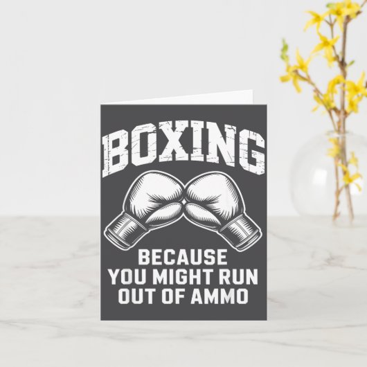 Carte Boxer Funny Quote  (Fleur jaune)