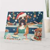 Carte Boxer Gîtes : Noël festif (Devant)
