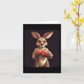 Carte Boxer Gourmand Kangaroo Pour Un Punch Léger (Fleur jaune)