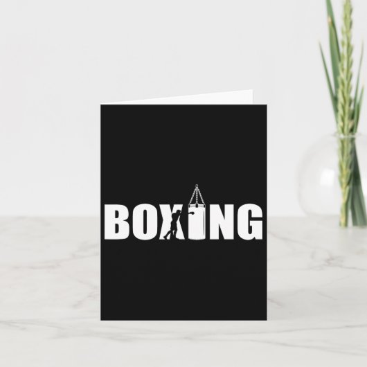 Carte Boxer Lover Gym Boxer Kickboxer Enthus (Devant)