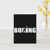 Carte Boxer Lover Gym Boxer Kickboxer Enthus (Fleur jaune)