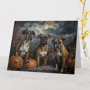 Carte Boxer Nuit d'Halloween Délice Canin