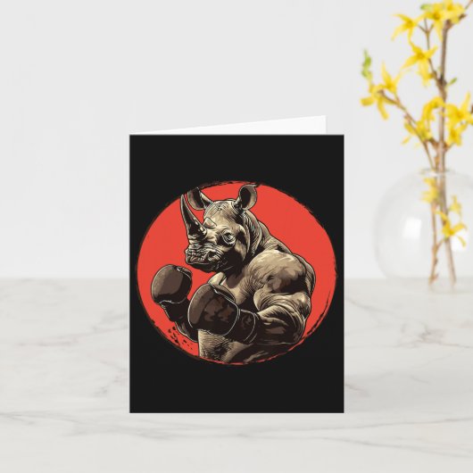 Carte Boxer Rhino (Fleur jaune)