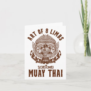 Carte Boxer Thaï Muay Boxer Art De 8 Membres