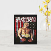 Carte Boxer Trump Rocky Trump meme Trump 2024 (Fleur jaune)