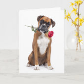 Carte Boxer Valentine – Cœur Loyal, Âme Enjouée (Fleur jaune)