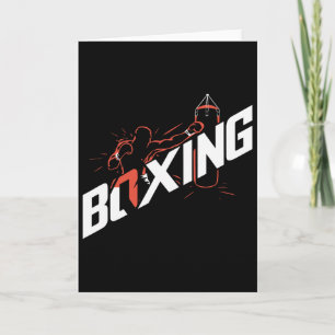 Carte Boxeur amateur de boxe de kickboxing de boxe G poi