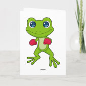 Carte Boxeur de boxe de grenouille gants de boxe (Dos)