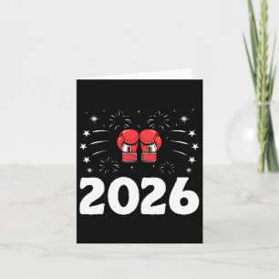 Carte Boxeur de sport de force de gym de l'année 2026 Bo