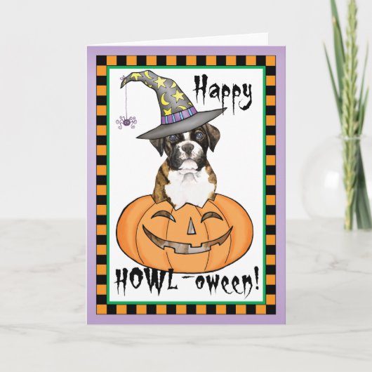 Carte Boxeur Halloween (Devant)