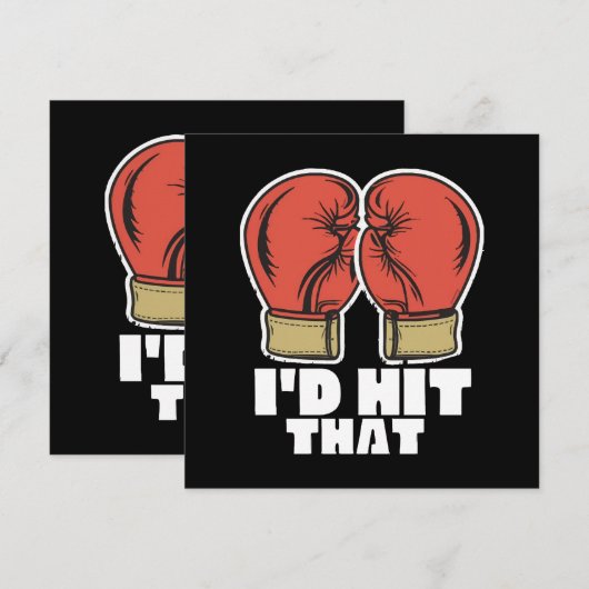 Carte Boxing gloves (Devant / Derrière)