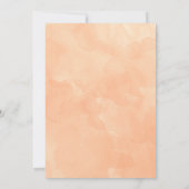 Carte Boy Botanique Baby shower turquoise et orange (Dos)