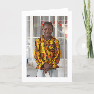 Carte "Boy in Yellow, Red, and Black Shirt"