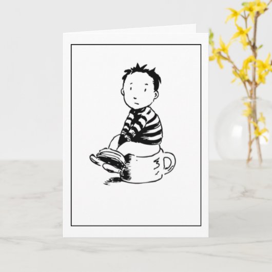 Carte Boy On Pot (Fleur jaune)